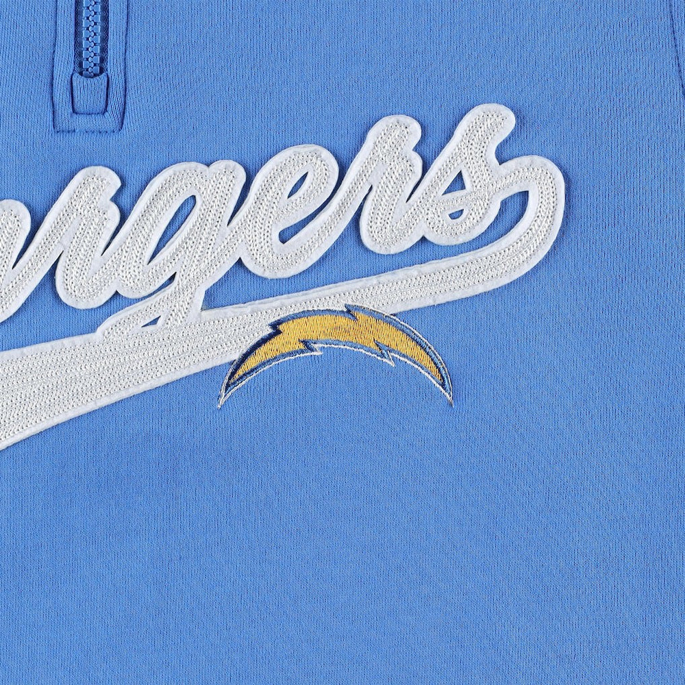 Los Angeles Chargers Tommy Hilfiger Aiden Quarter-Zip Sweatshirt Powder Blue/Gold | NFL