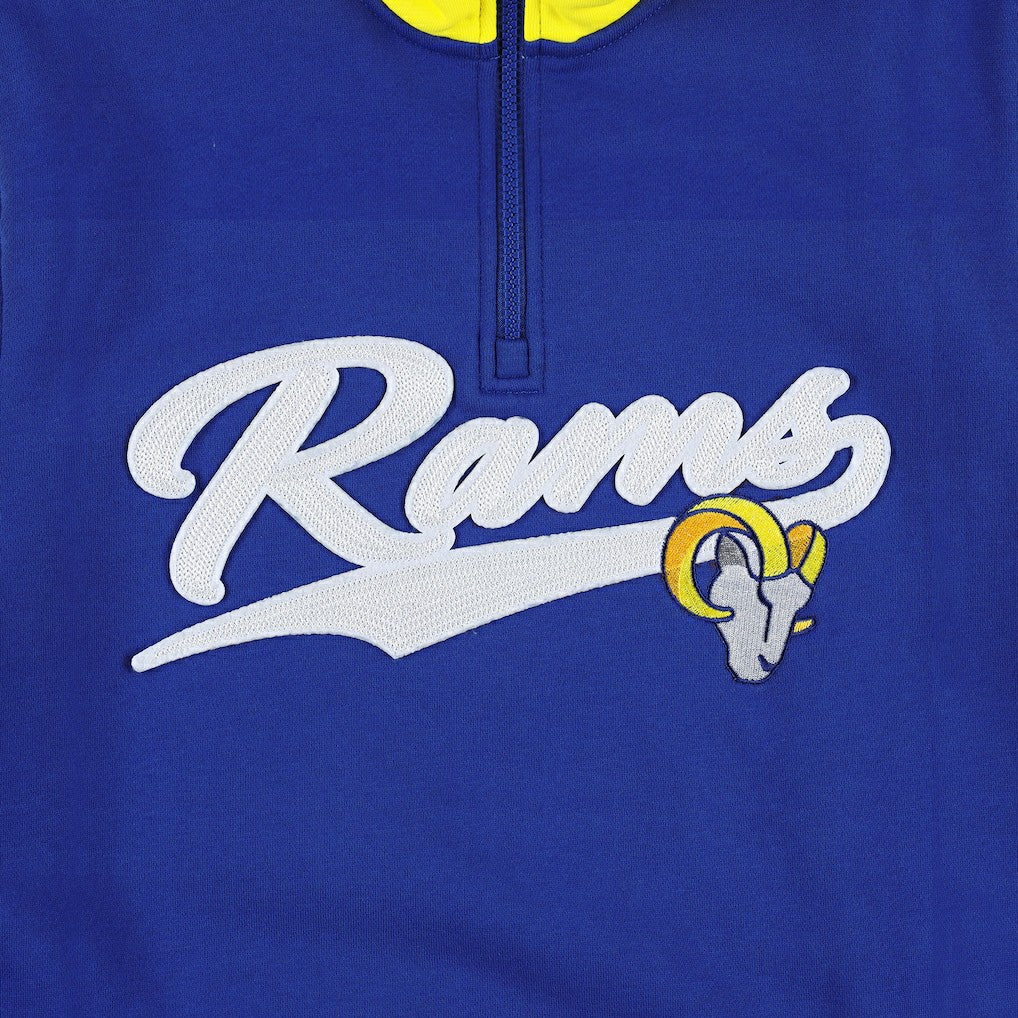 Los Angeles Rams Tommy Hilfiger Aiden Quarter-Zip Sweatshirt Royal/Gold | NFL