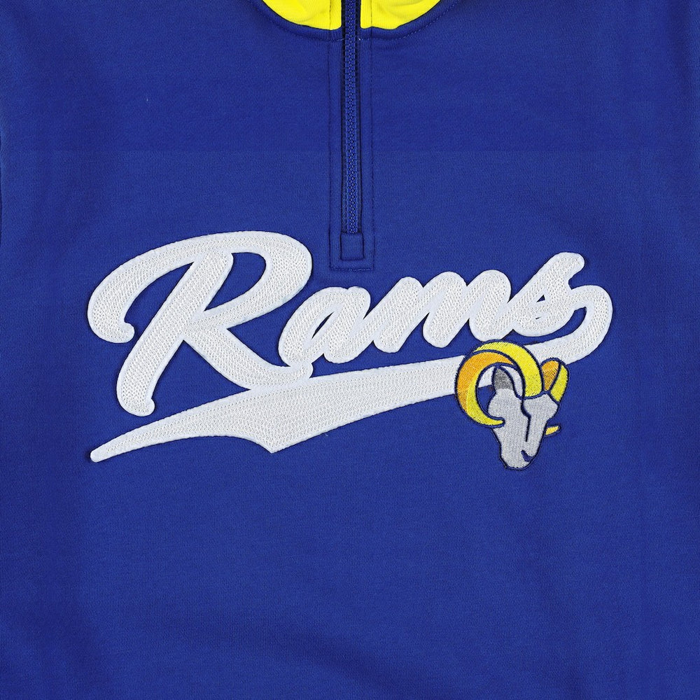 Los Angeles Rams Tommy Hilfiger Aiden Quarter-Zip Sweatshirt Royal/Gold | NFL