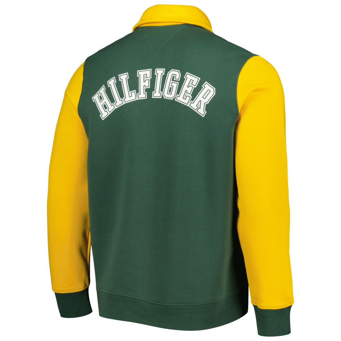 Green Bay Packers Tommy Hilfiger Aiden Quarter-Zip Sweatshirt Green/Gold | NFL
