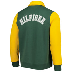 Green Bay Packers Tommy Hilfiger Aiden Quarter-Zip Sweatshirt Green/Gold | NFL