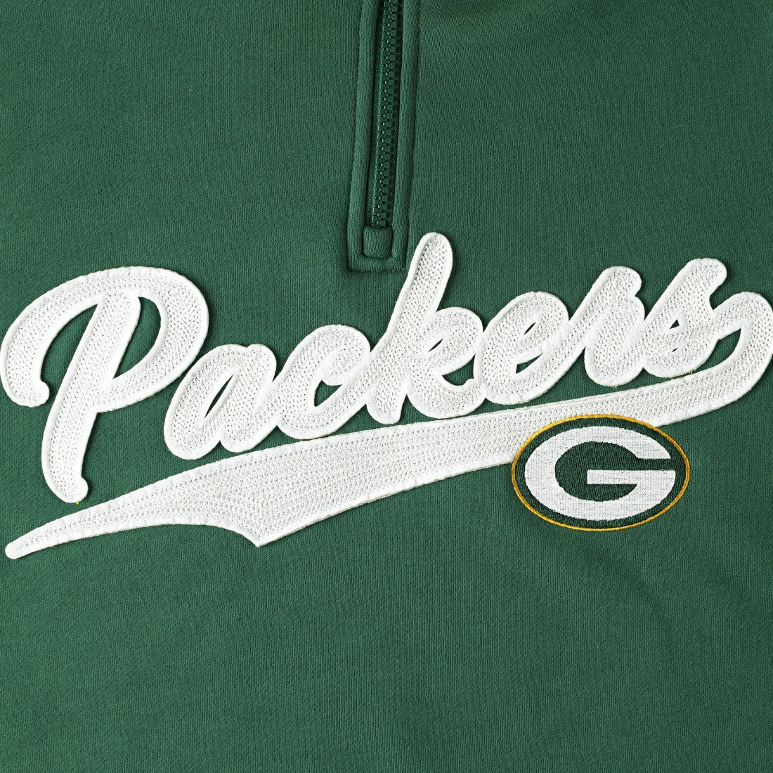 Green Bay Packers Tommy Hilfiger Aiden Quarter-Zip Sweatshirt Green/Gold | NFL