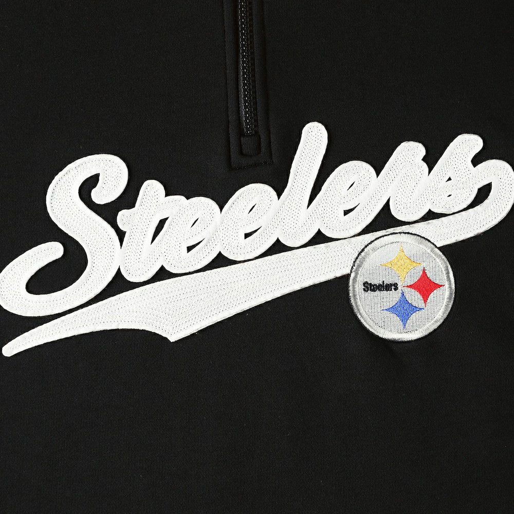 Pittsburgh Steelers Tommy Hilfiger Aiden Quarter-Zip Sweatshirt Black/Gold | NFL