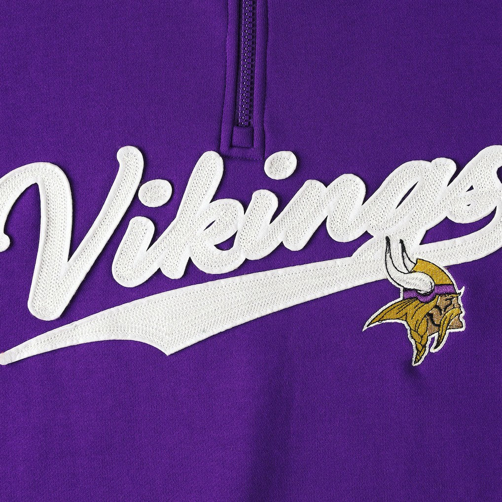 Minnesota Vikings Tommy Hilfiger Aiden Quarter-Zip Sweatshirt Purple/Gold | NFL