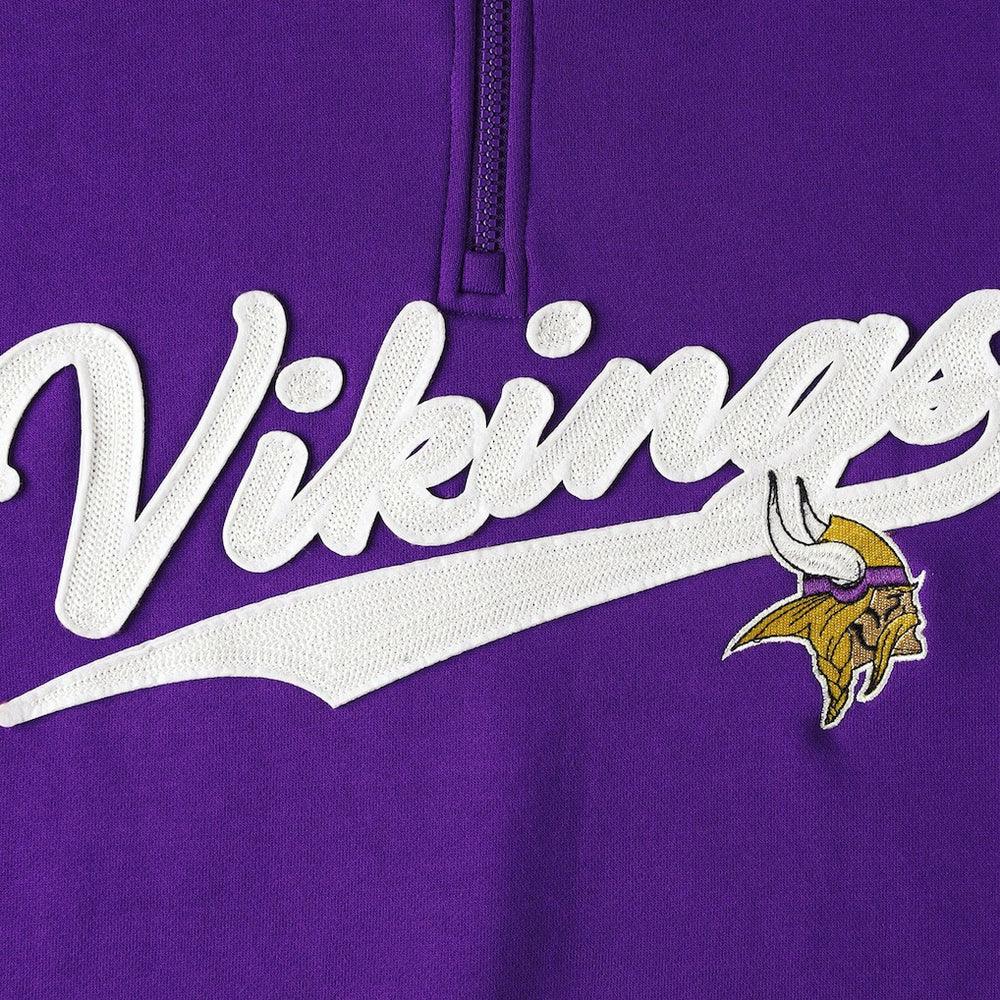 Minnesota Vikings Tommy Hilfiger Aiden Quarter-Zip Sweatshirt Purple/Gold | NFL