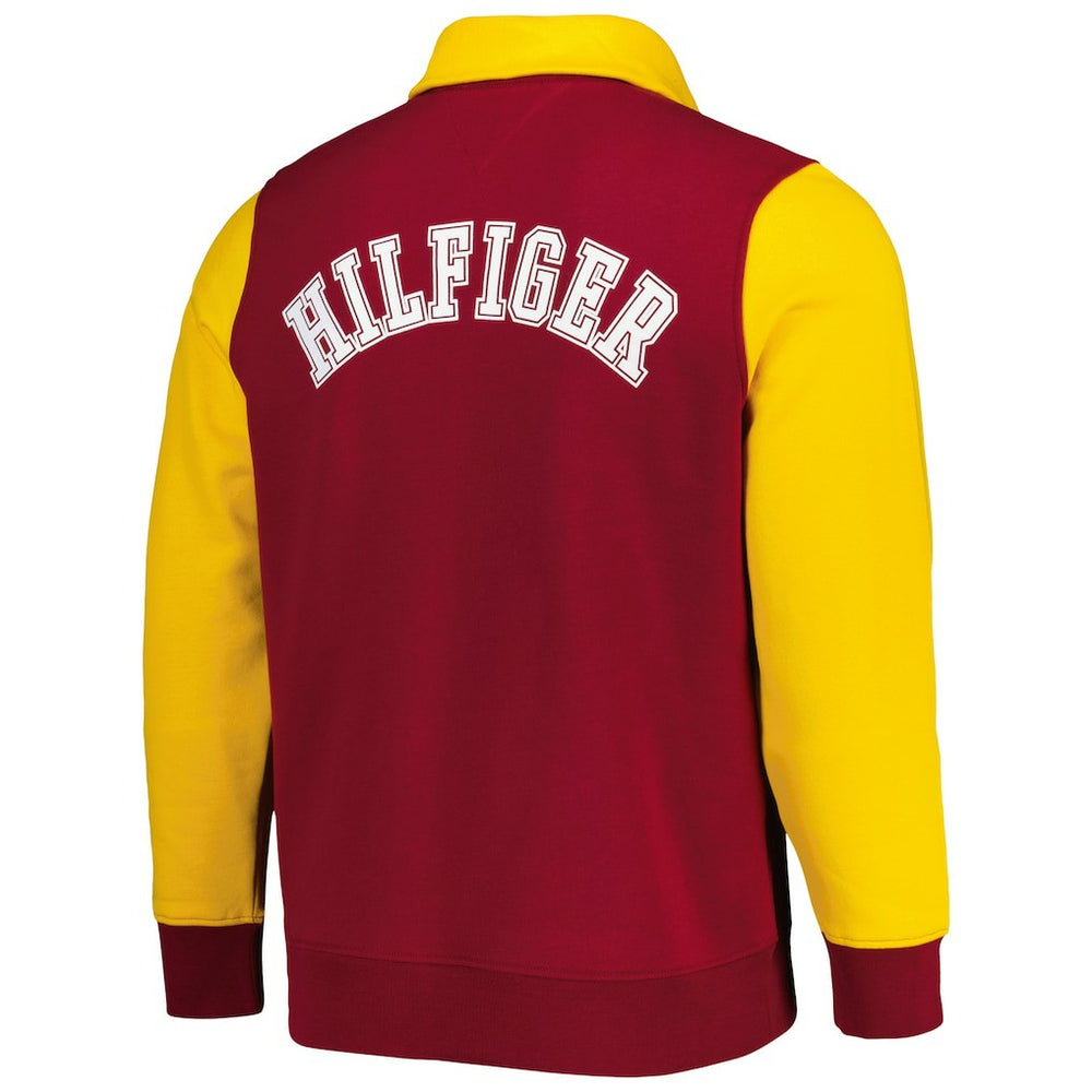 Washington Commanders Tommy Hilfiger Aiden Quarter-Zip Sweatshirt Burgundy/Gold | NFL