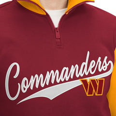 Washington Commanders Tommy Hilfiger Aiden Quarter-Zip Sweatshirt Burgundy/Gold | NFL
