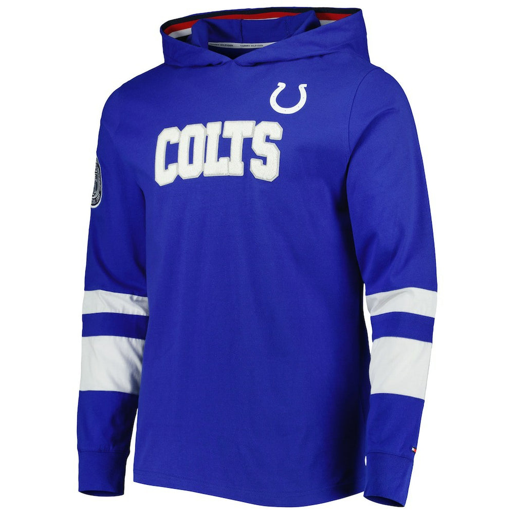 Indianapolis Colts Tommy Hilfiger Alex Long Sleeve Hoodie T-Shirt Royal/White | NFL