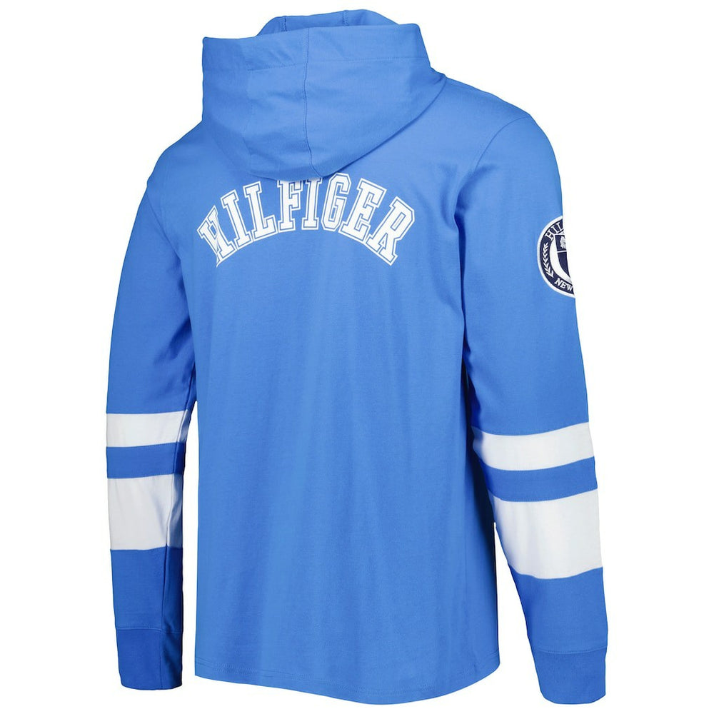 Los Angeles Chargers Tommy Hilfiger Alex Long Sleeve Hoodie T-Shirt Powder Blue/White | NFL