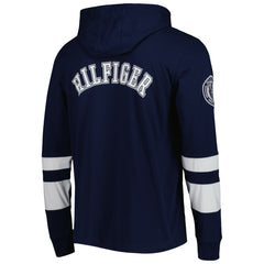 Tennessee Titans Tommy Hilfiger Alex Long Sleeve Hoodie T-Shirt Navy/White | NFL