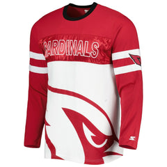 Arizona Cardinals Starter Halftime Long Sleeve T-Shirt Cardinal/White | NFL