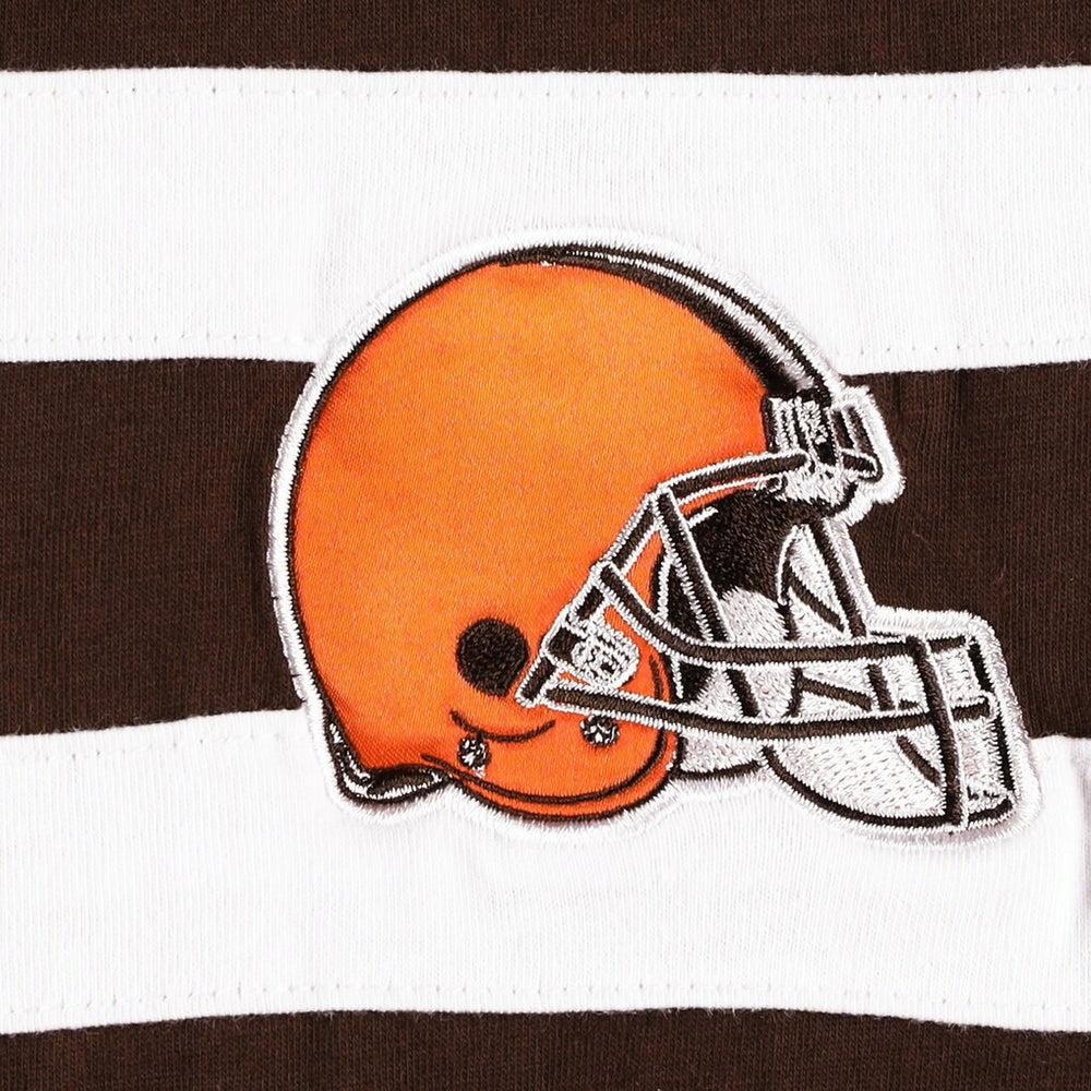 Cleveland Browns Starter Halftime Long Sleeve T-Shirt Brown/White | NFL