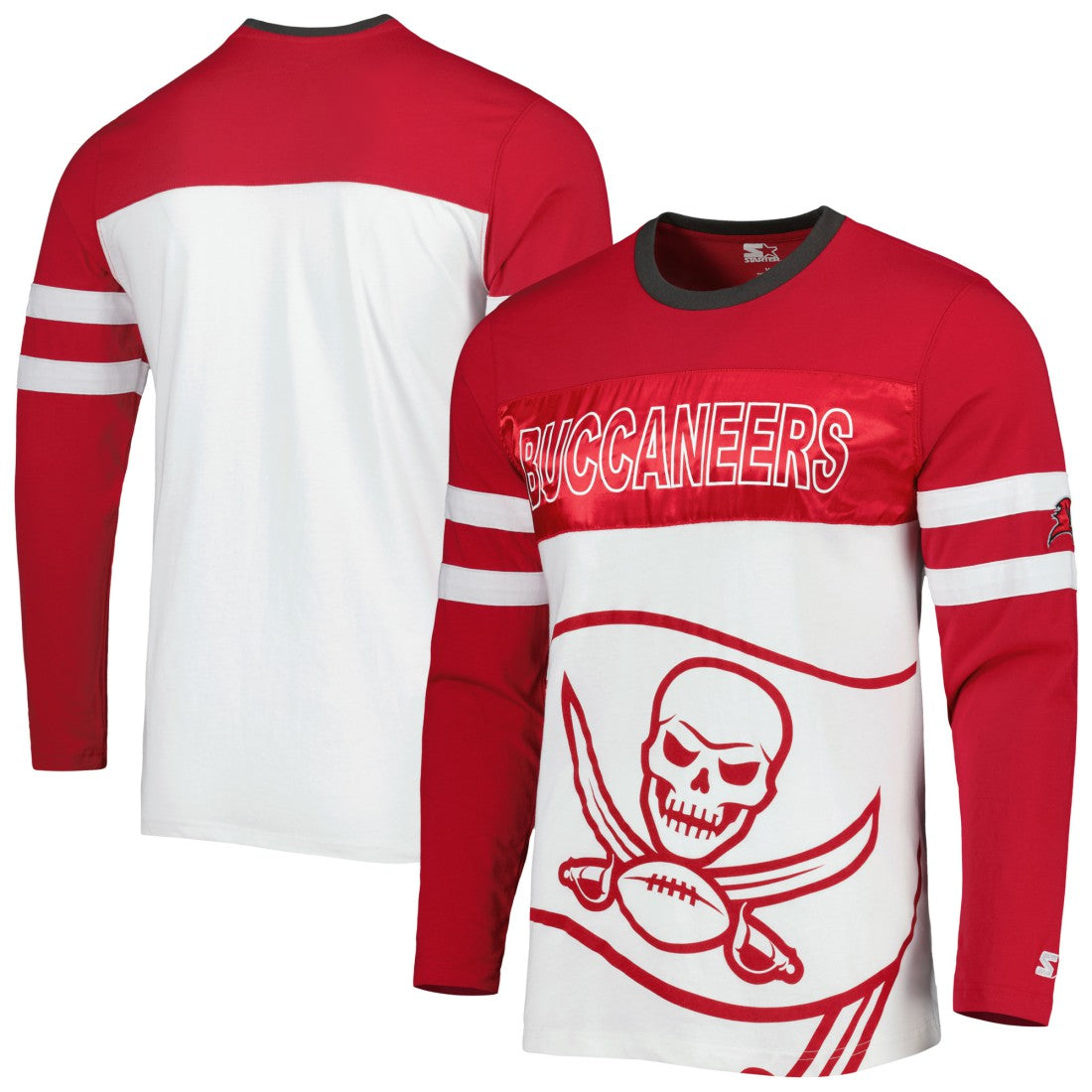 Tampa Bay Buccaneers Starter Halftime Long Sleeve T-Shirt Red/White | NFL