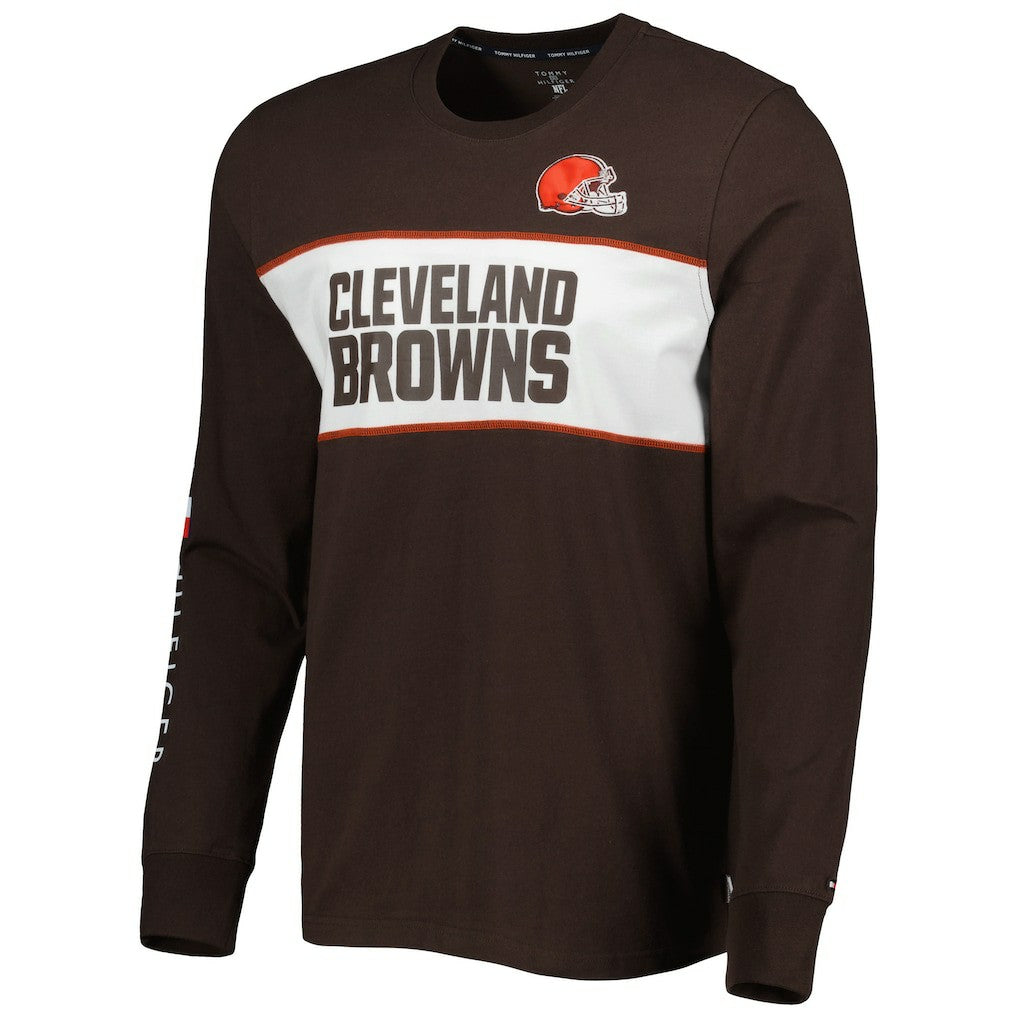 Cleveland Browns Tommy Hilfiger Peter Team Long Sleeve T-Shirt Brown | NFL
