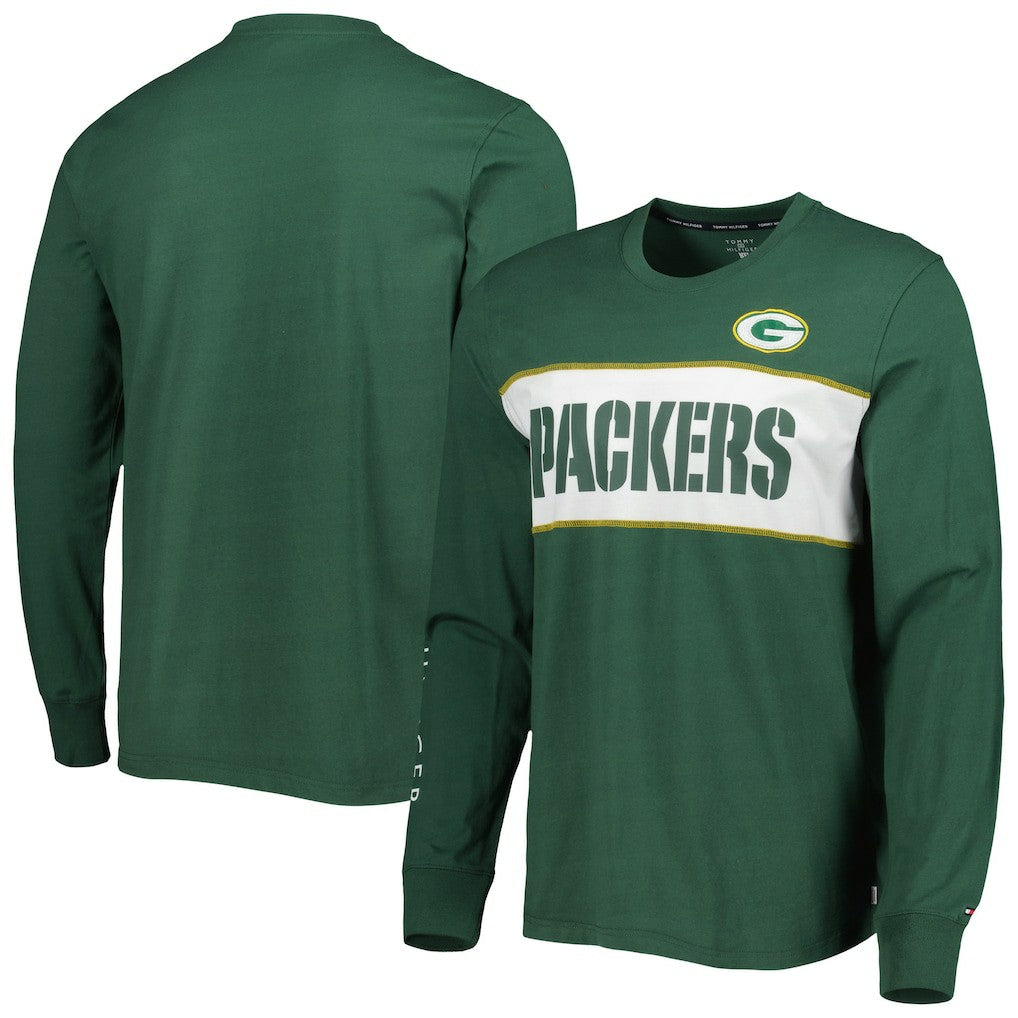 Green Bay Packers Tommy Hilfiger Peter Team Long Sleeve T-Shirt Green | NFL
