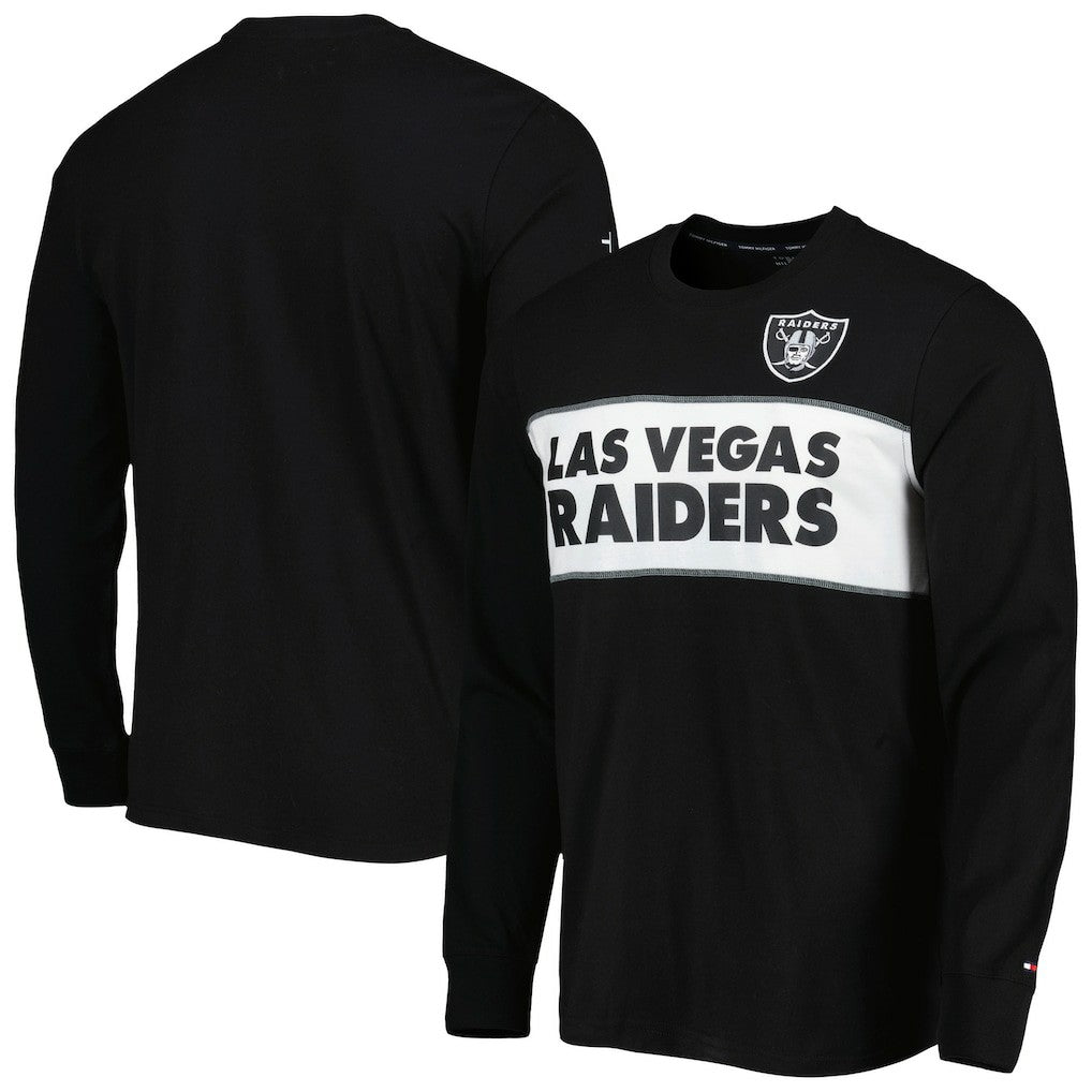 Las Vegas Raiders Tommy Hilfiger Peter Team Long Sleeve T-Shirt Black | NFL
