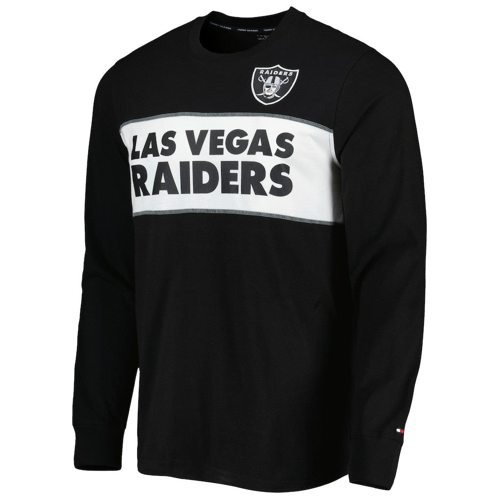 Las Vegas Raiders Tommy Hilfiger Peter Team Long Sleeve T-Shirt Black | NFL