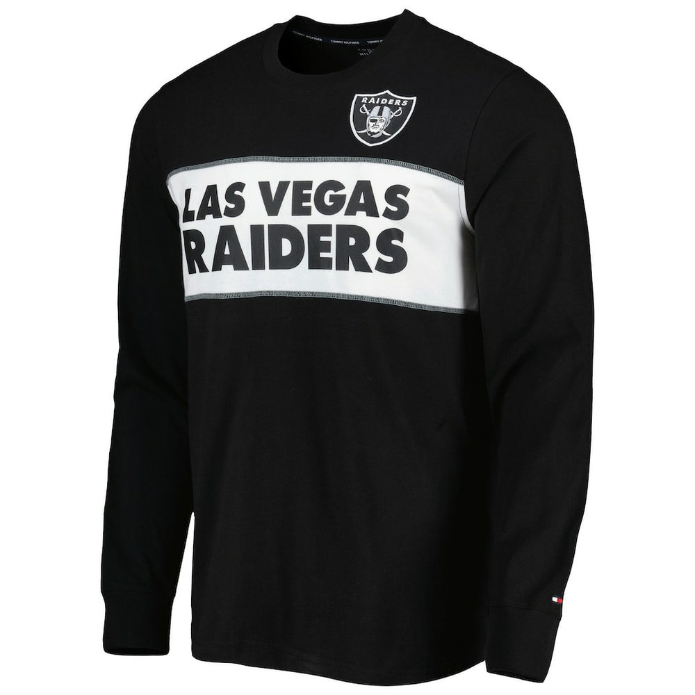 Las Vegas Raiders Tommy Hilfiger Peter Team Long Sleeve T-Shirt Black | NFL