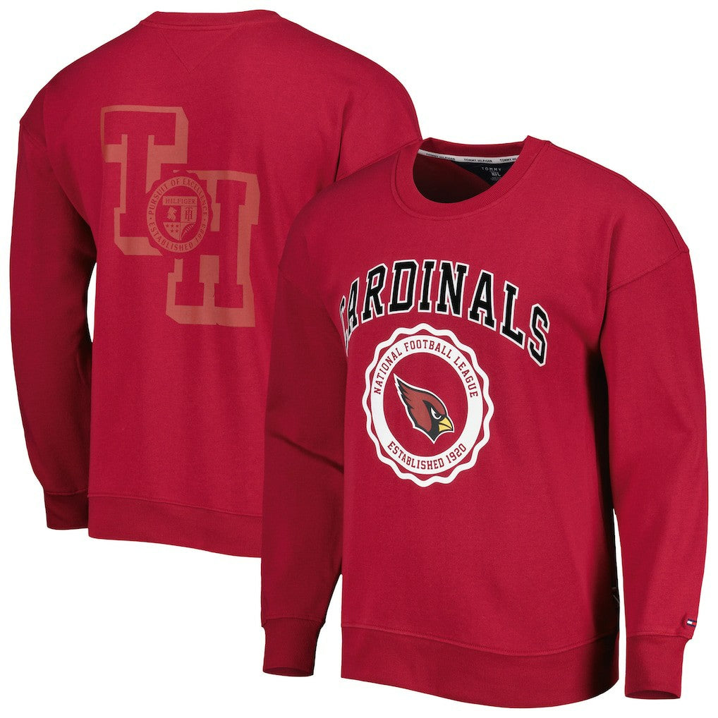 Arizona Cardinals Tommy Hilfiger Ronald Crew Sweatshirt Cardinal | NFL