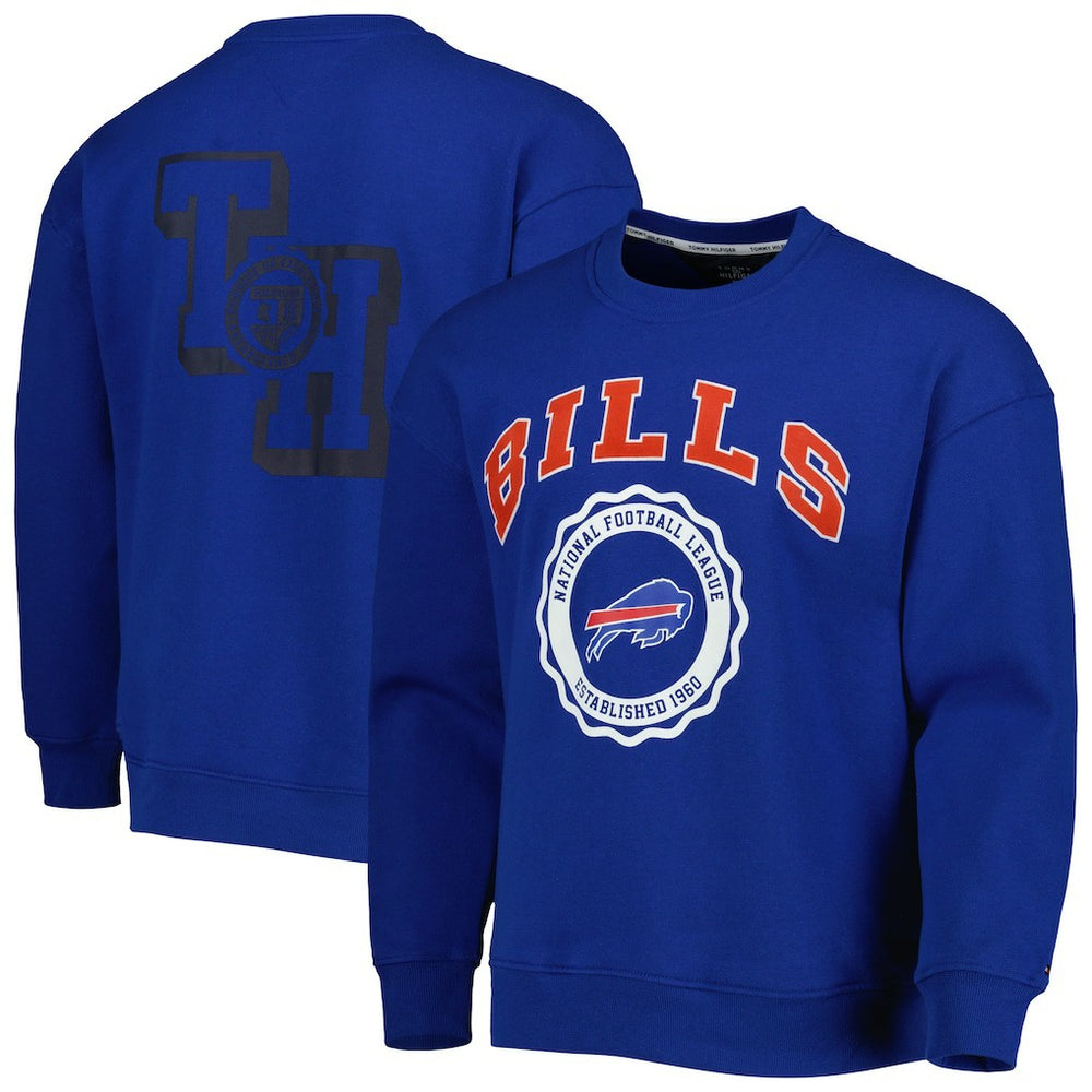 Buffalo Bills Tommy Hilfiger Ronald Crew Sweatshirt Royal | NFL