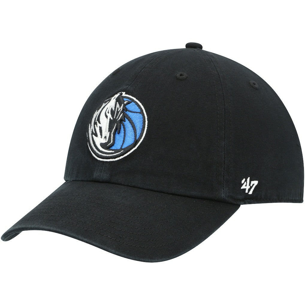 Dallas Mavericks '47 Core Logo Clean Up Adjustable Hat Black - NBA