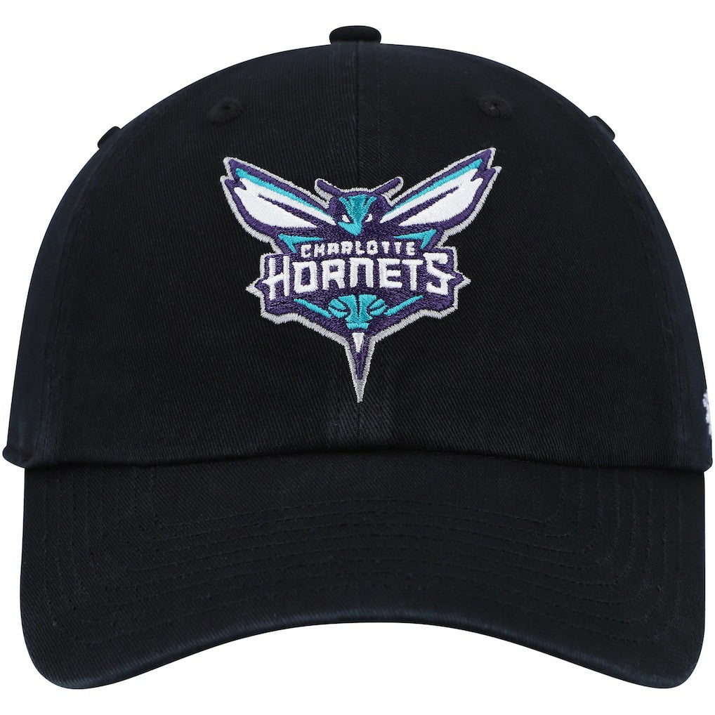 Charlotte Hornets '47 Core Logo Clean Up Adjustable Hat Black - NBA