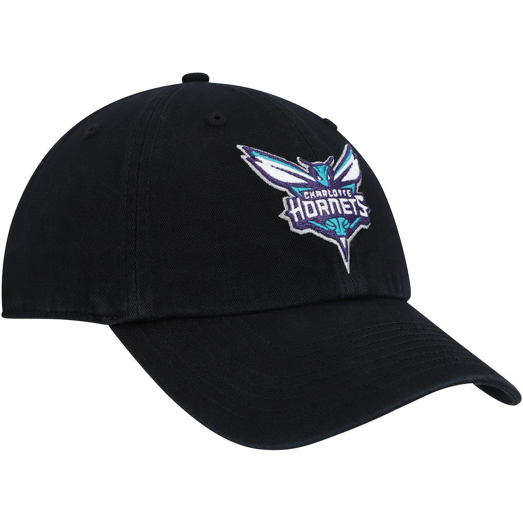 Charlotte Hornets '47 Core Logo Clean Up Adjustable Hat Black - NBA