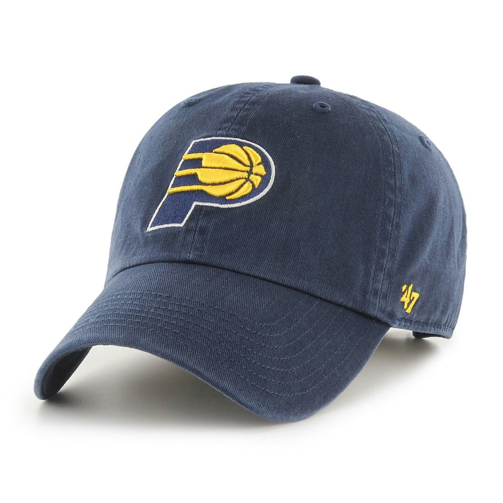 Indiana Pacers '47 Core Logo Clean Up Adjustable Hat Navy - NBA
