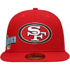 San Francisco 49ers New Era Stateview 59FIFTY Fitted Hat Scarlet | NFL