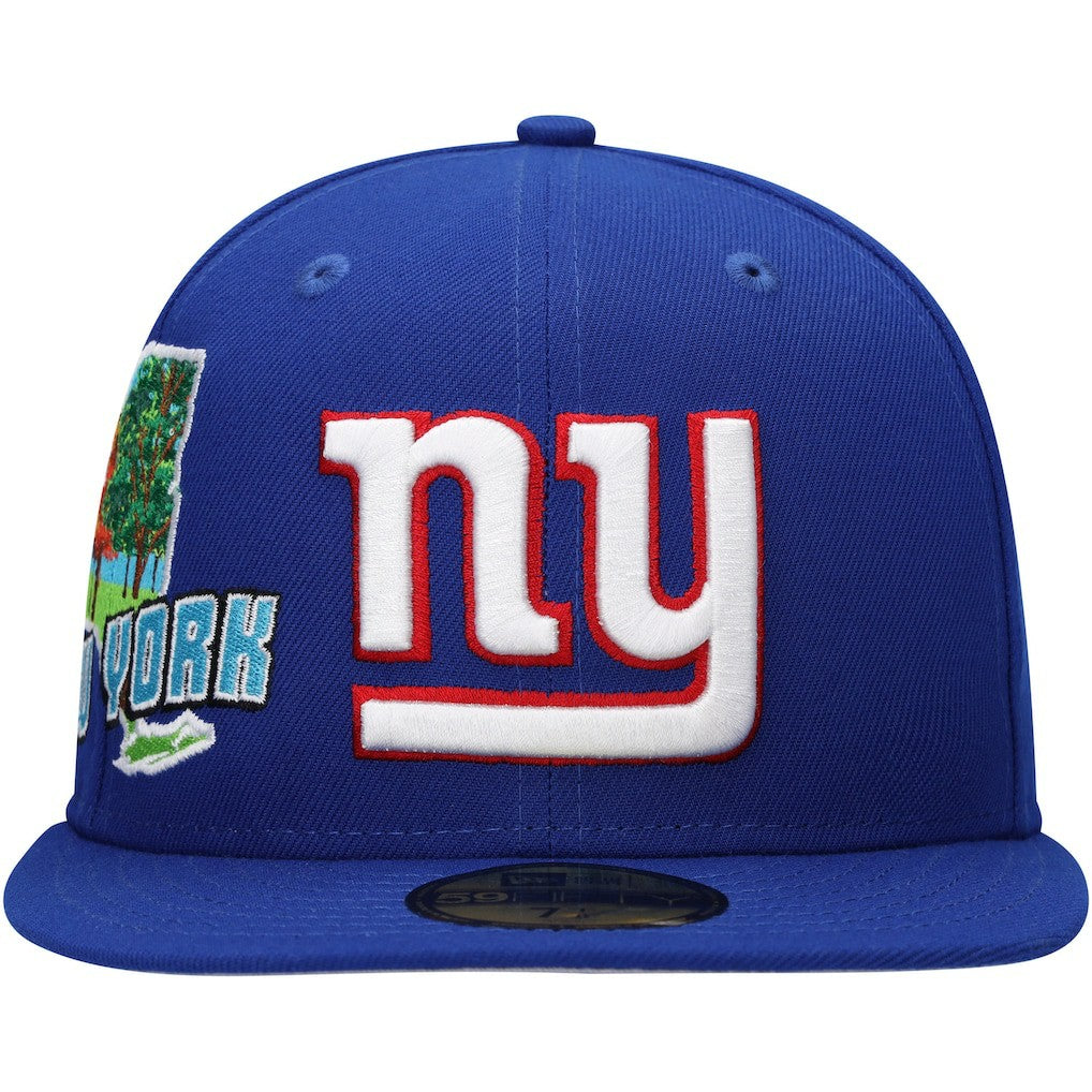 New York Giants New Era Stateview 59FIFTY Fitted Hat Royal | NFL