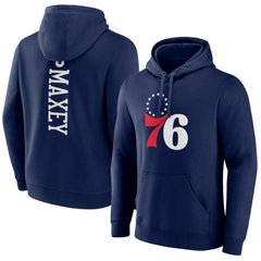 Tyrese Maxey Philadelphia 76ers Playmaker Pullover Hoodie Navy - NBA