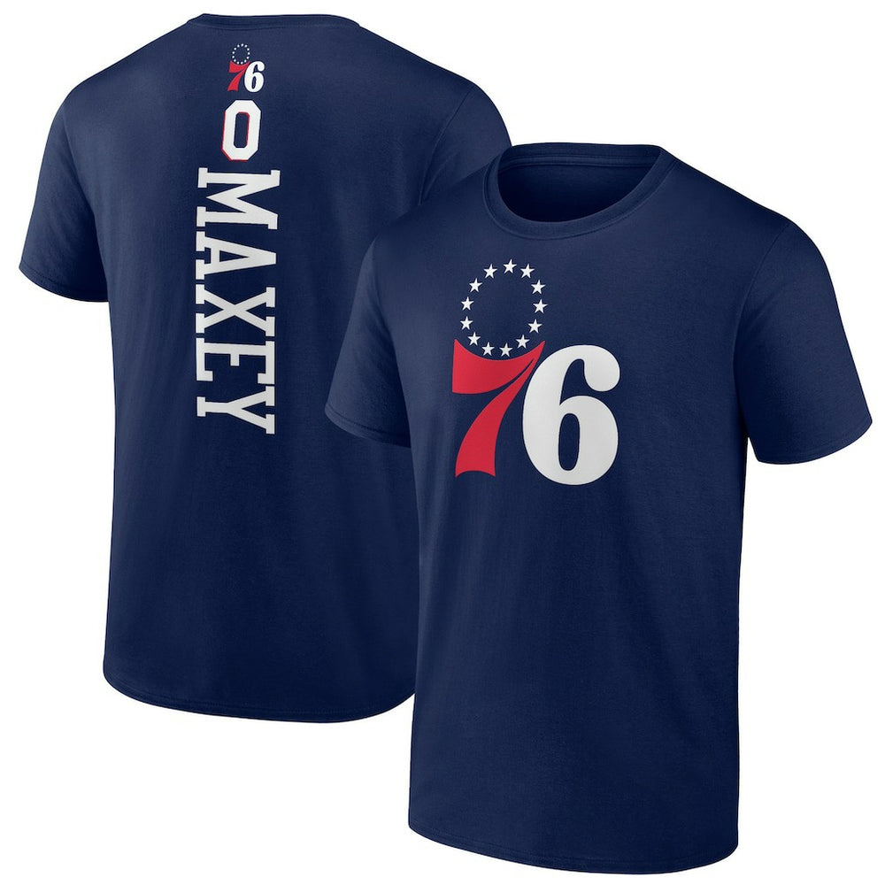 Tyrese Maxey Philadelphia 76ers Playmaker T-Shirt Navy - NBA