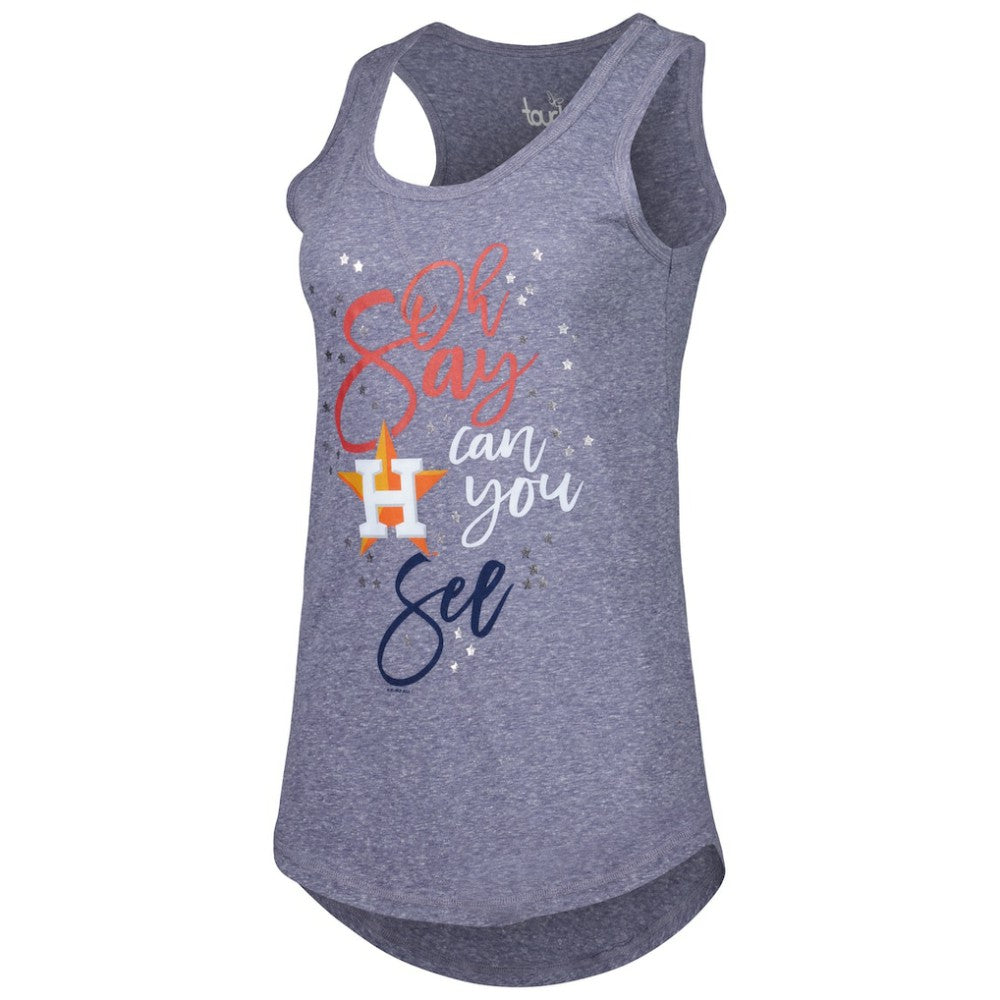 Houston Astros Touch Women's Americana Tri-Blend Racerback Tank Top - MLB