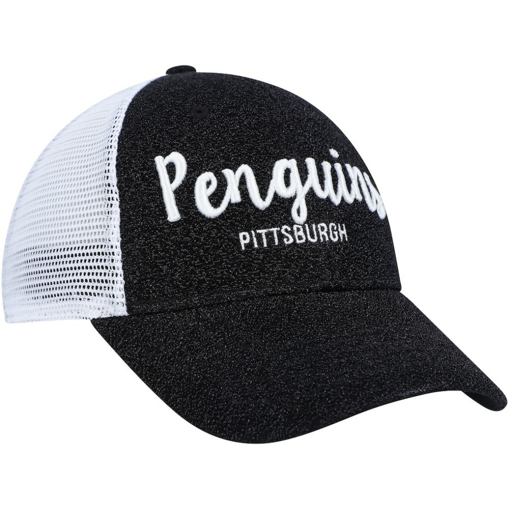 Pittsburgh Penguins '47 Women's Encore MVP Trucker Snapback Hat - Black/White - NHL