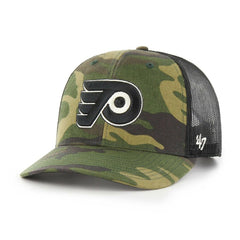 Philadelphia Flyers '47 Trucker Snapback Hat - Camo/Black - NHL
