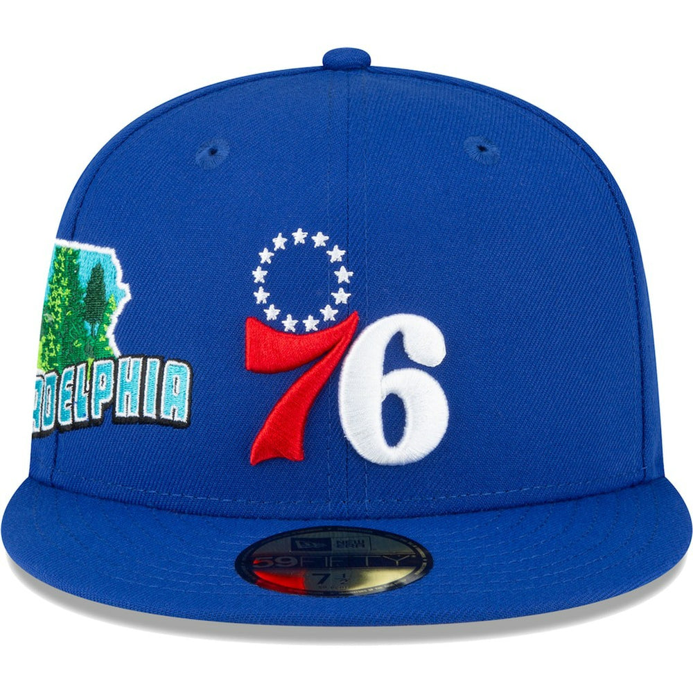 Philadelphia 76ers Stateview 59FIFTY Fitted Hat Royal - NBA