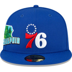Philadelphia 76ers Stateview 59FIFTY Fitted Hat Royal - NBA
