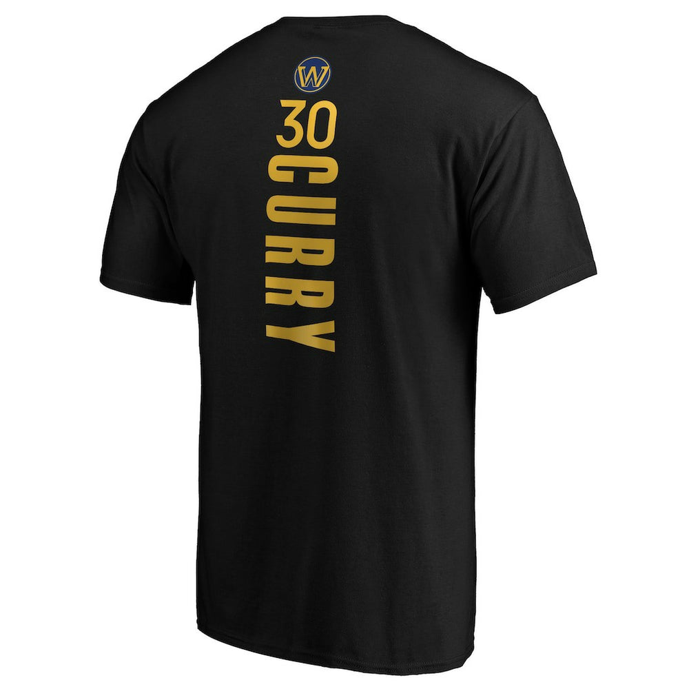 Stephen Curry Golden State Warriors Playmaker Name & Number Logo T-Shirt Black - NBA