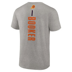 Devin Booker Phoenix Suns Playmaker Name & Number T-Shirt Heathered Gray - NBA