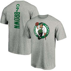 Jaylen Brown Boston Celtics Playmaker Name & Number T-Shirt Heathered Gray - NBA