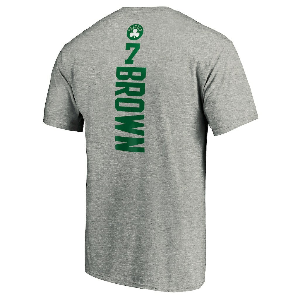 Jaylen Brown Boston Celtics Playmaker Name & Number T-Shirt Heathered Gray - NBA