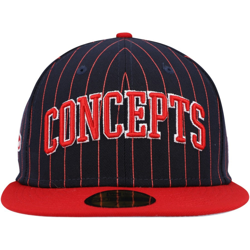 Boston Red Sox New Era Concepts Pinstripe 59FIFTY Fitted Hat - MLB