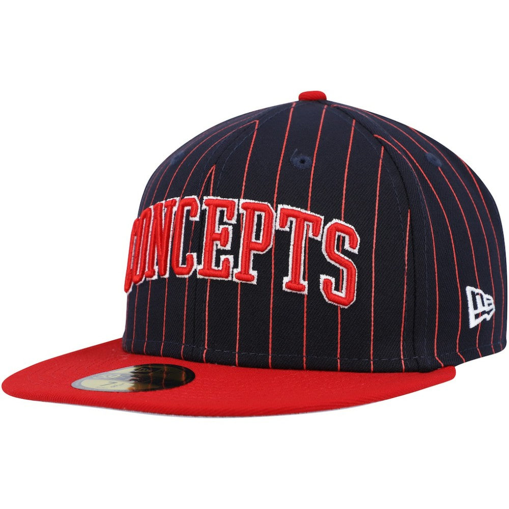 Boston Red Sox New Era Concepts Pinstripe 59FIFTY Fitted Hat - MLB