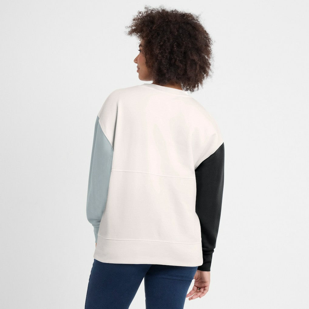 Las Vegas Raiders Women's Colorblock Primary Logo Pullover Sweatshirt White | Fanatics