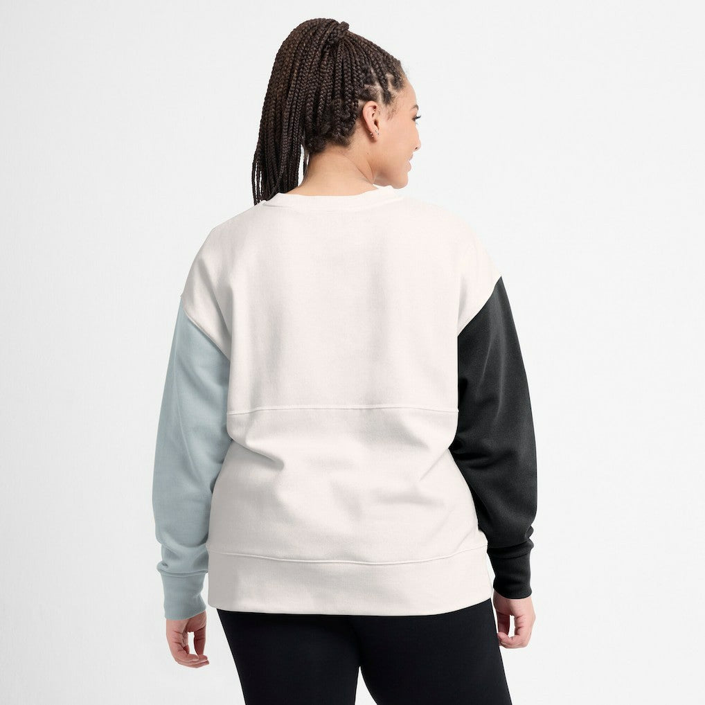 Las Vegas Raiders Women's Colorblock Primary Logo Pullover Sweatshirt White | Fanatics