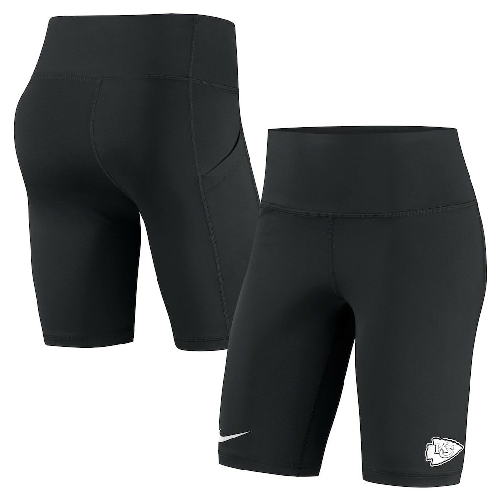 Kansas City Chiefs Women's Biker Shorts Black | Nike for Sale