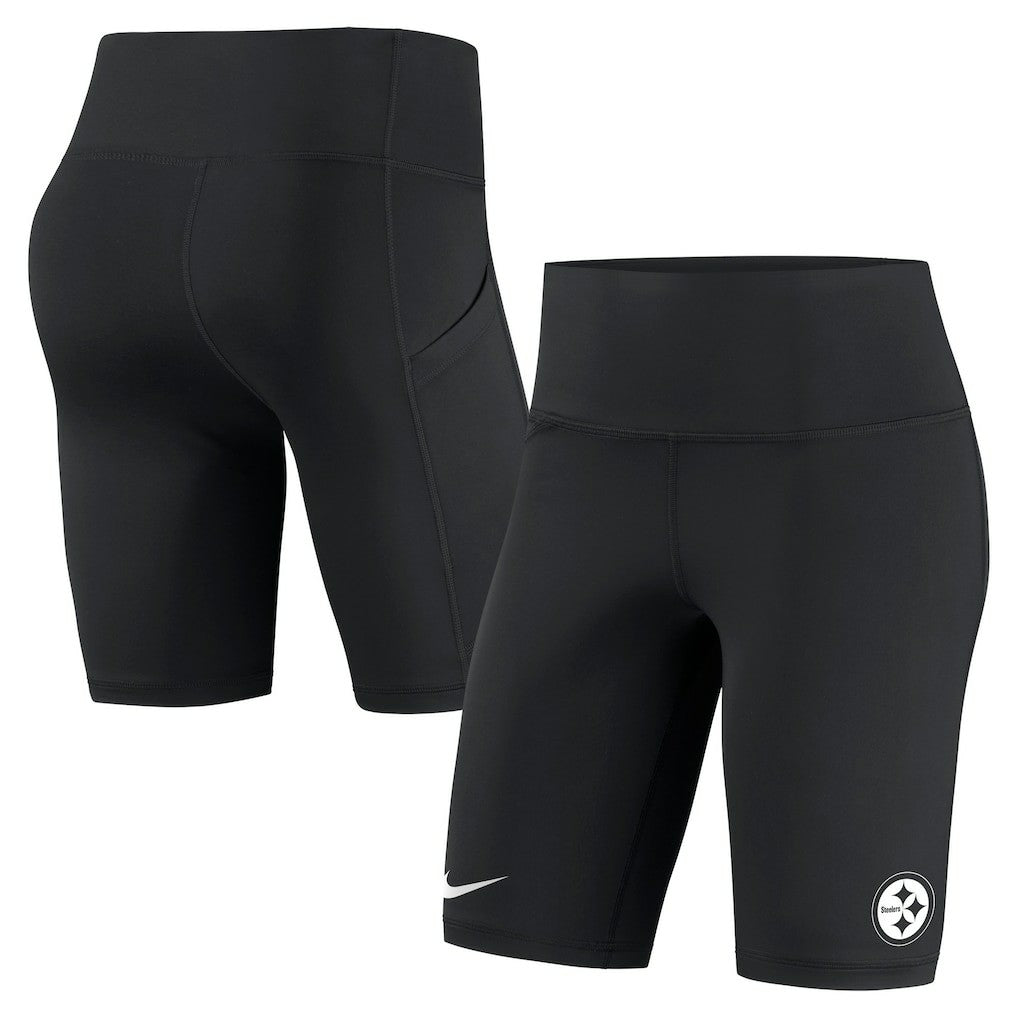 Pittsburgh Steelers Women's Biker Shorts Black | Nike for Sale