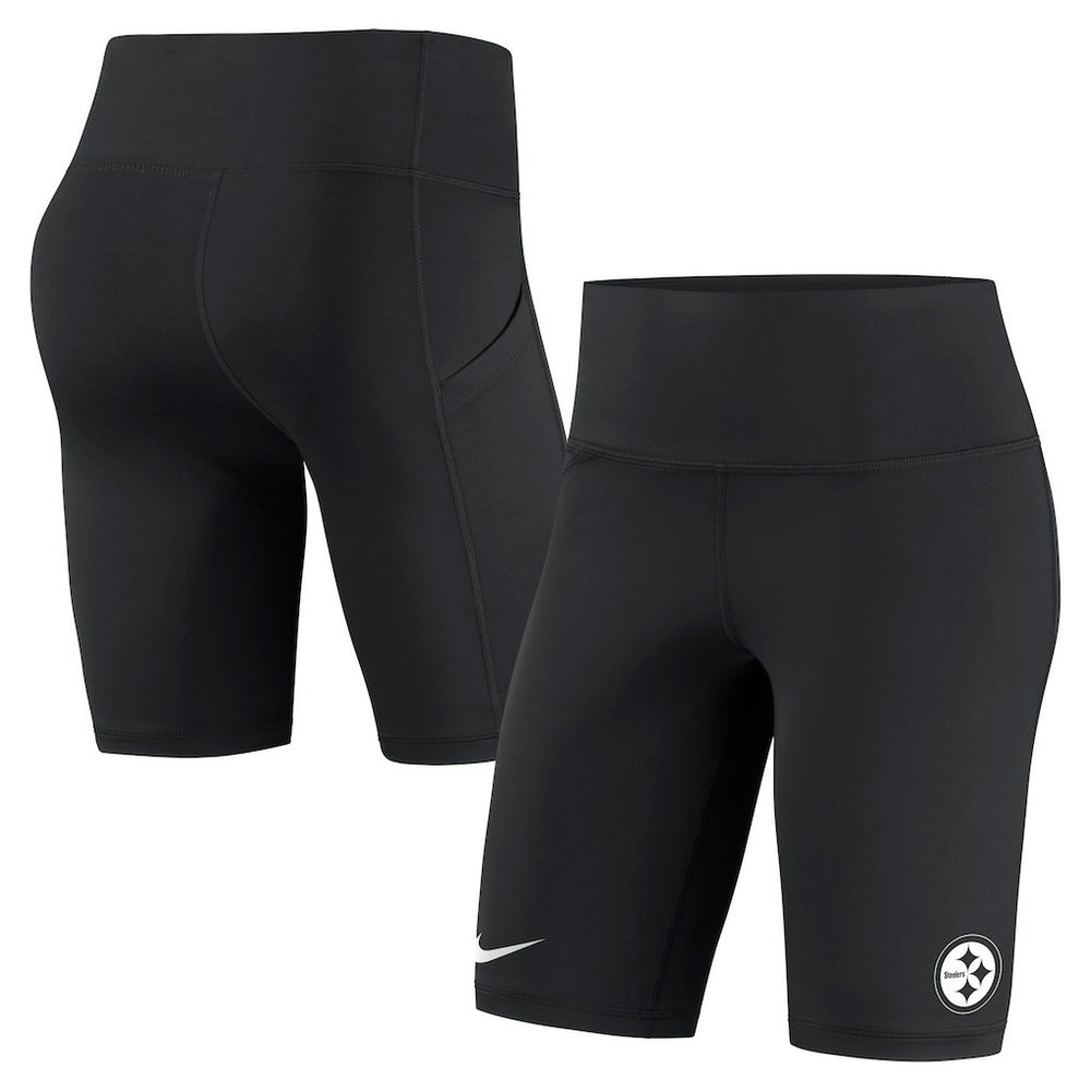 Pittsburgh Steelers Women's Biker Shorts Black | Nike for Sale