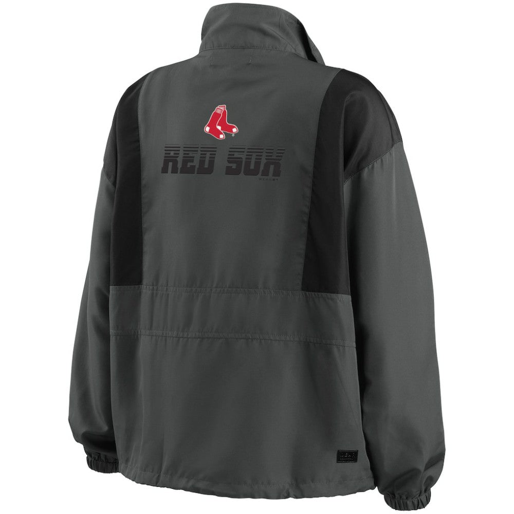 Boston Red Sox WEAR by Erin Andrews Women's Packable Half-Zip Jacket - MLB