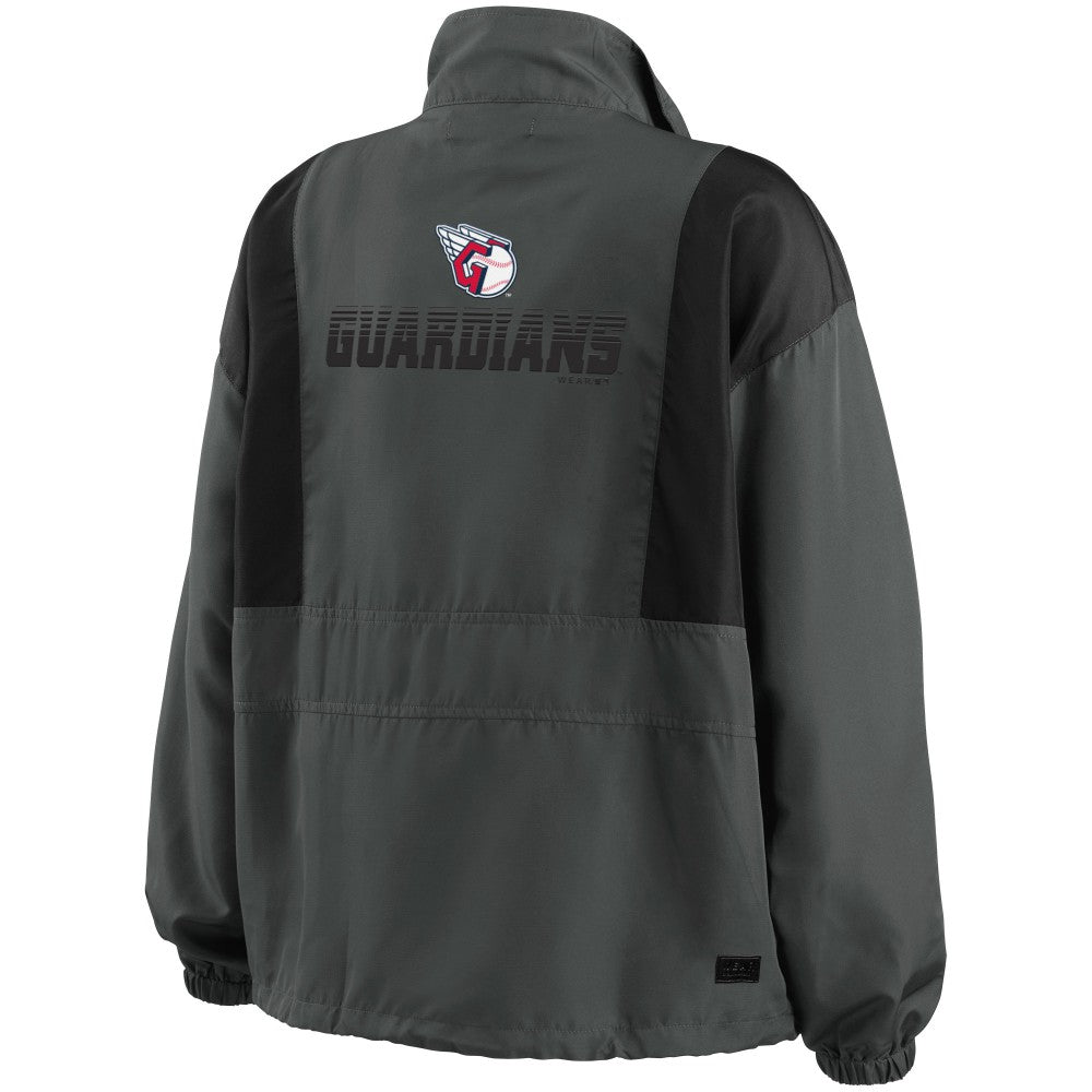 Cleveland Guardians WEAR by Erin Andrews Women's Packable Half-Zip Jacket - MLB